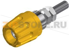 Разъем 4 мм, 16 А, 30 В, желтый Hirschmann PK 10 A YELLOW 