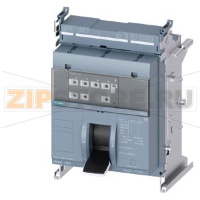 draw-out molded case circuit breaker w. handle without guide frame frame 1600; 4AUX and trip alarm switch S24; Icu "M" Icu=55kA @ 415V, 3-pole ETU360, LSIG, In=1250A rotary coding switch Ir=500...1250A Isd=1...10xIn, Ii=1.5...15xIn N conductor protec. adj