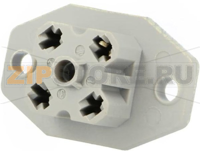 Разъем квадратный 6 А, 250 В, IP65, 4 контакта Hirschmann G 30 E 3 F 