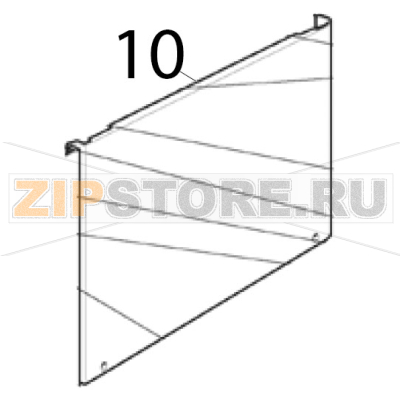Pannello frontale DX Scotsman AF 206 Pannello frontale DX Scotsman AF 206Запчасть на деталировке под номером: 10