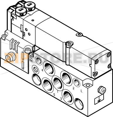 Распределитель с электроуправлением Festo VMPA2-M1H-K-G1/8-PI 