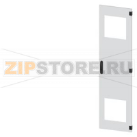 SIVACON, door, right, with cutout for filter fan, with ventilation openings H: 1800 mm, W: 450 mm, RAL 7035, Protection class 1 Siemens 8MF1870-2UT14-3BA2