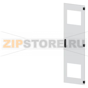 SIVACON, door, right, with cutout for filter fan, with ventilation openings H: 1800 mm, W: 450 mm, RAL 7035, Protection class 1 Siemens 8MF1870-2UT14-3BA2 