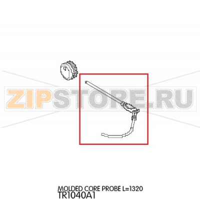 Molded core probe L=1320 Unox XVC 304 Molded core probe L=1320 Unox XVC 304Запчасть на деталировке под номером: 53Название запчасти на английском языке: Molded core probe L=1320 Unox XVC 304