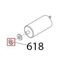 Dado es. DIN439, M8 basso Sirman Palladio 350 Automec