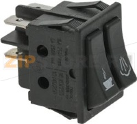 ЧЕРНЫЙ ДВУХПОЛЮСНЫЙ ПЕРЕКЛЮЧАТЕЛЬ 16А 250В