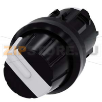 SELECTOR SWITCH, 22MM, ROUND, PLASTIC, WHITE, ROTARY KNOB, 4 КОММУТАЦИОННЫХ ПОЛОЖЕНИЯ O-I-II-III, LATCHING, ACTUATING ANGLE 4X90 DEG., 3H/6H/9H/12H, С ЛАЗЕРНОЙ МАРКИРОВКОЙ, ВЕРХНИЙ РЕГИСТР Siemens 3SU1000-2AS60-0AA0-Z&nbsp;Y11