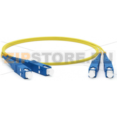 патч-корд волоконно-оптический (шнур) SM 9/125 (OS2), SC/UPC-SC/UPC, 2.0 мм, duplex, LSZH, 2 м 