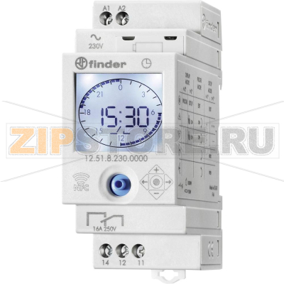 Таймер электронный одноканальный с дневной и недельной программой 230 V (AC) Finder 12.51.8.230.0000 