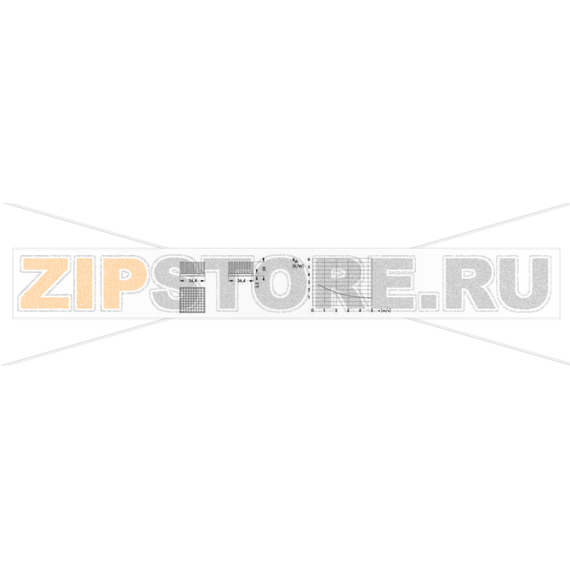 Радиатор 3.2 К/Вт, 36.4x36.4x20 мм Fischer Elektronik ICK S 36x36x20 
