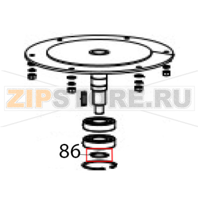 Circlip for shaft Hurakan HKN-20SN2V Circlip for shaft Hurakan HKN-20SN2VЗапчасть на деталировке под номером: 86