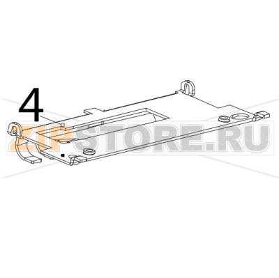 Pressure plate Zebra TTP-2030 Pressure plate Zebra TTP-2030Запчасть на деталировке под номером: 4