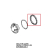 Seal for lamp glass cover pupe Unox XVC 704