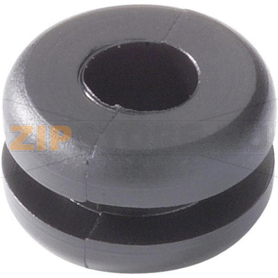 Зажим кабельный 6.5 мм, черный, 1 шт HellermannTyton HV1502-PVC-BK-N1 