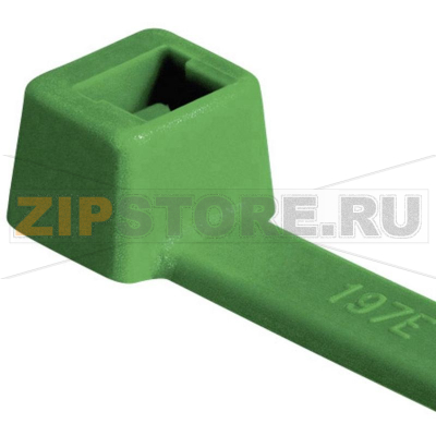 Стяжки кабельные 200 мм, зеленые, 100 шт HellermannTyton T50R-PA66-GN 
