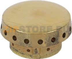 BURNER CAP PERFORATED BRASS POLISHED 