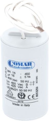 CONDENSATORE MACININO 16MF 