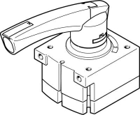 Распределитель с ручным управлением Festo VHER-P-H-B43C-B-G12