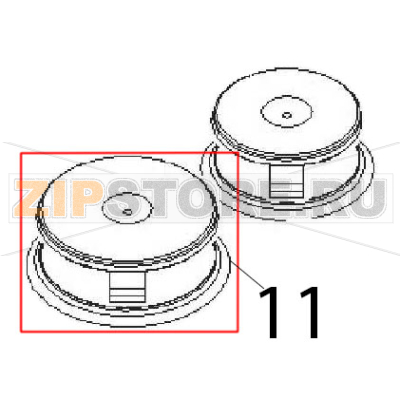 Electric plate Ø: 220, 2600 W, 400 V Angelo Po 1G1PE1E Electric plate Ø: 220, 2600 W, 400 V Angelo Po 1G1PE1EЗапчасть на деталировке под номером: 11
