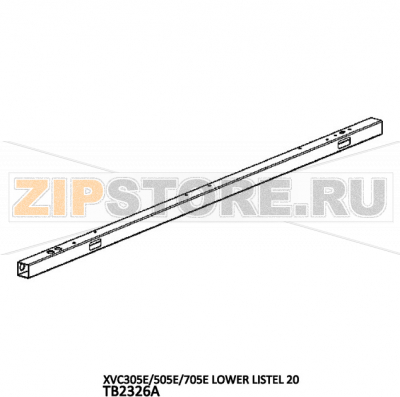 Lower listel 20 Unox XVC 305E Lower listel 20 Unox XVC 305EЗапчасть на деталировке под номером: 17Название запчасти на английском языке: Lower listel 20 Unox XVC 305E
