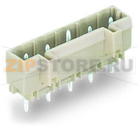 MCS MIDI Вилка THT; 1.0 x 1.0 mm solder pin; прямые; 100% защита от неправильного подсоединения; Заземляющий контакт; Шаг контактов 7,5 мм; 4-пол.; светло-серые Wago 721-234/001-040