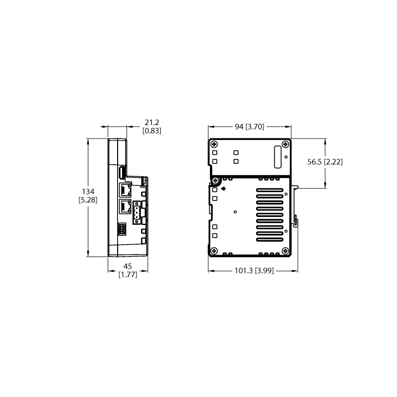 IoT-шлюз четырехъядерный CODESYS V3 PLC с WebVisu Turck TX800M-P3WV01 