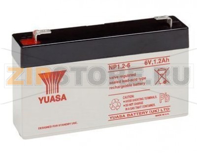 YUASA NP1,2-6 Необслуживаемый герметизированный AGM аккумулятор YUASA NP1,2-6 Характеристики: Напряжение - 6 В; Емкость - 1,2 Ач; Габариты: длина 97 мм, ширина 25 мм, высота 54,5 мм, вес: 0,31 кг
