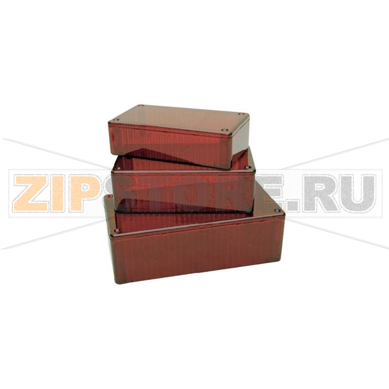 Корпус 100x50x25 мм, материал: поликарбонат, красный, 1 шт Hammond 1591 ATRD 