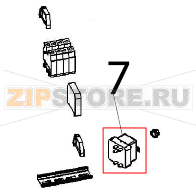 Термостат Angelo Po 091FR1E Термостат Angelo Po 091FR1EЗапчасть на деталировке под номером: 7