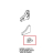 Upper hook to stop inner glass Unox XVC 715G