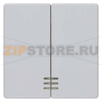 DELTA I-SYSTEM АЛЮМИНЕВЫЙ МЕТАЛЛИК ВЫКЛЮЧАТЕЛЬ 2 КЛАВИШИ С ОКНОМ 55X55MM Siemens 5TG6244