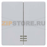 DELTA I-SYSTEM АЛЮМИНЕВЫЙ МЕТАЛЛИК ВЫКЛЮЧАТЕЛЬ 2 КЛАВИШИ С ОКНОМ 55X55MM Siemens 5TG6244