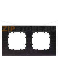 DELTA MIRO ДЕРЕВО ВЕНГЕ РАМКА 2-МЕСТНАЯ Siemens 5TG1102-0