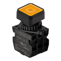 Выключатель кнопочный, Ø отверстия: 22/25 мм Autonics S2PRS-P3Y2ALM