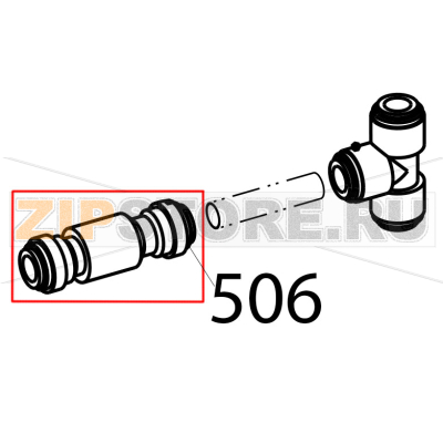 Intermedie reduction D.10-D.6 Tecnoinox EFB06DSL Intermedie reduction D.10-D.6 Tecnoinox EFB06DSLЗапчасть на деталировке под номером: 506