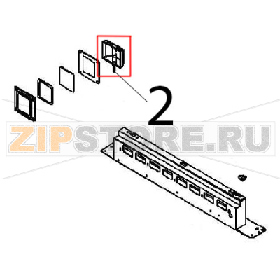 Halogen lamp Angelo Po FX61E1 Halogen lamp Angelo Po FX61E1Запчасть на деталировке под номером: 2