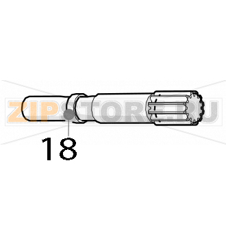 Reducer shaft Z12 Zumex Versatile Pro Reducer shaft Z12 Zumex Versatile ProЗапчасть на деталировке под номером: 18