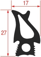 OVEN DOOR GASKET 373.4 X 749.4 MM