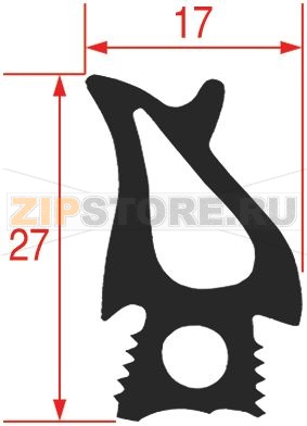 OVEN DOOR GASKET 373.4 X 749.4 MM 