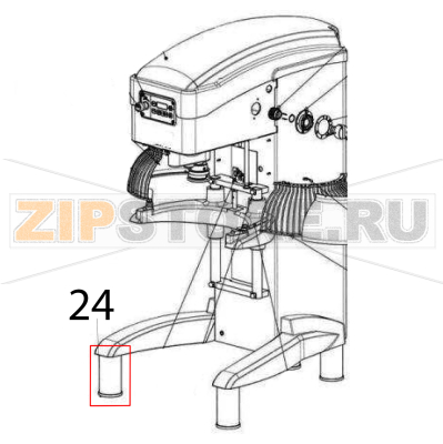 Piedino stampato PA6 Sigma BMR 60 Piedino stampato PA6 Sigma BMR 60Запчасть на деталировке под номером: 24