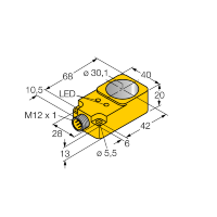 Датчик индуктивный Turck BI30R-Q20-AP6X2-H1741