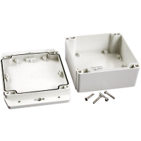 Корпус 120x120x62 мм, материал: поликарбонат, серый, 1 шт Hammond 1555N2F42GY