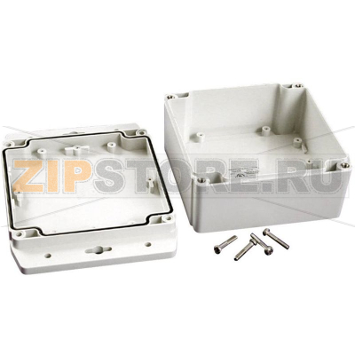 Корпус 120x120x62 мм, материал: поликарбонат, серый, 1 шт Hammond 1555N2F42GY 