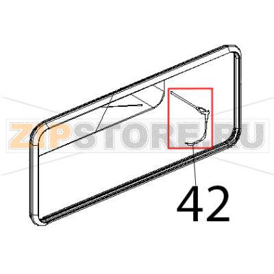 Sonda AL cuore stampata L=1320 Unox XVC 104 Sonda AL cuore stampata L=1320 Unox XVC 104Запчасть на деталировке под номером: 42