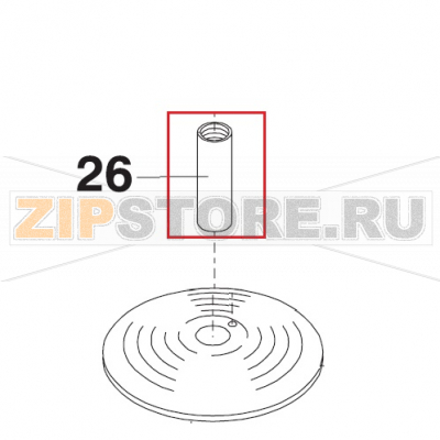 Sold as R15-59Z Bear Varimixer AR40 VL-1S                                                                          Sold as R15-59Z Bear Varimixer AR40 VL-1SЗапчасть на сборочном чертеже под номером: 26Название запчасти на датском&nbsp;языке: Sold as R15-59Z Bear Varimixer AR40 VL-1S
