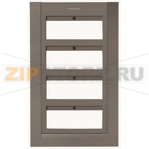 Панель лицевая для бокса поста централизации открытого/скрытого монтажа на 24 модуля, антрацитовая ABB 9428.40 