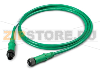 Провод круглый SWD IP67, 1 м, 5-полюсн., со штекером M12 и гнездом M12 Eaton SWD4-1LR5-2S