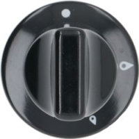 KNOB ARISTON TYPE BLACK ø 35 mm
