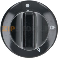 KNOB ARISTON TYPE BLACK ø 35 mm 