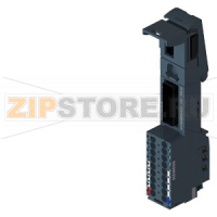 SIMATIC ET 200SP, базовый блок BU20-P16+A0+2B, BU типа U0, упаковка: 1 шт., втычные клеммы  Push-in, без вспомогательных клемм AUX, подключение к существующей нагрузочной группе (базовому блоку слева), ШхВ: 20 мм x 117 мм Siemens 6ES7193-6BP00-0BU0